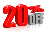 いつでも全品20％off イメージ